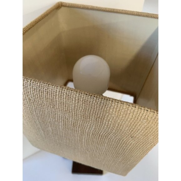 RARE MCM Square Shade Cube Table LAMP MID CENTURY MODERN LIGHT DECOR 60S - Picture 8 of 15